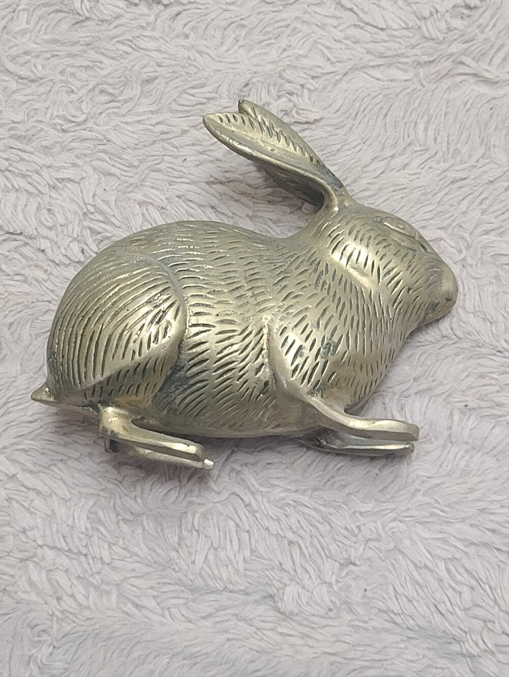 Vintage Brass Rabbit Figurine